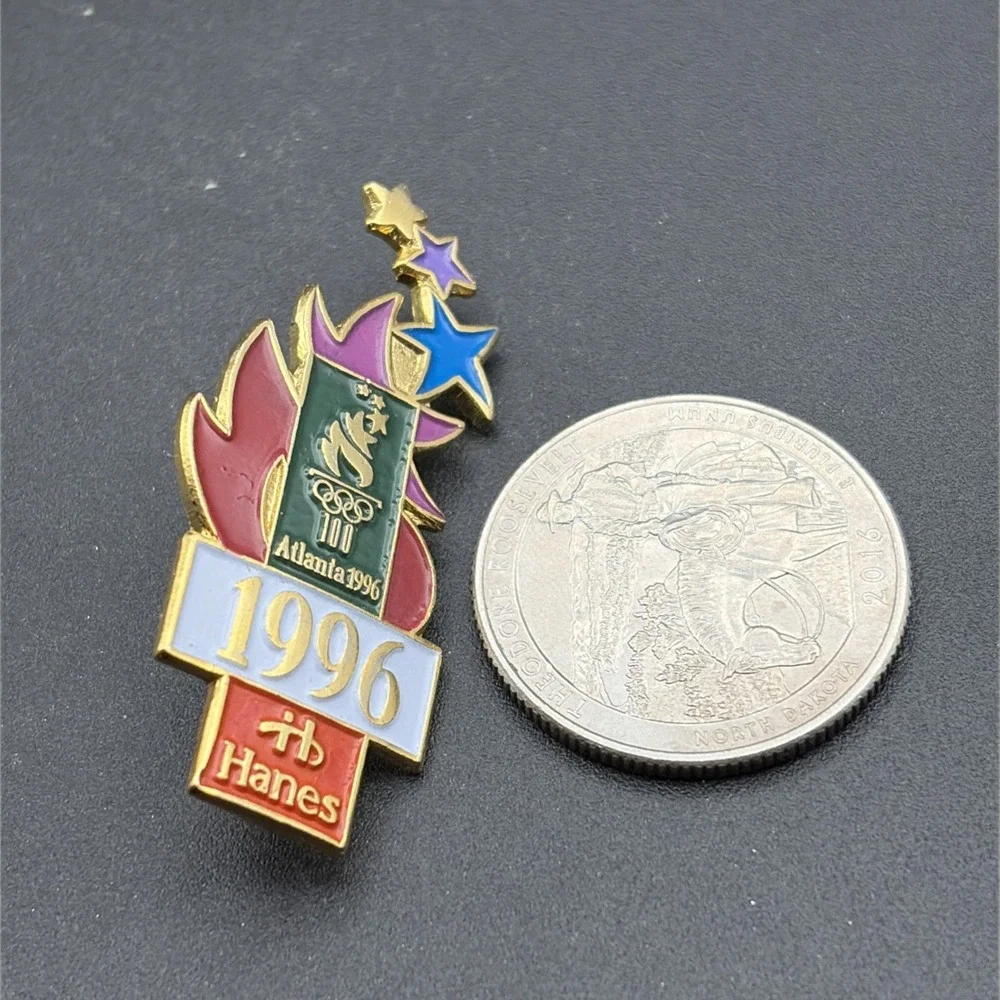 1996‎ Atlanta Olympics Hanes Sponsor Lapel Hat Pin